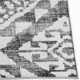 thumbnail image 3 of ReaLife Rugs Machine Washable Area Rug - Living Room Bedroom Bathroom Kitchen Entryway Office - Padded Low Pile Stain Resistant Premium - Moroccan Diamond Tribal - Jax - Gray 5' x 7', 3 of 10