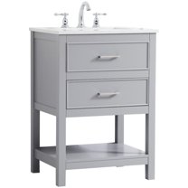 24 inch Single Bathroom Vanity in Grey