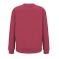 thumbnail image 5 of Dyfzdhu Long Sleeve T-shirt For Women Fashionable Casual Solid Color Pullover Sweatshirt Long Sleeved Sweatshirt Casual Top, 5 of 7