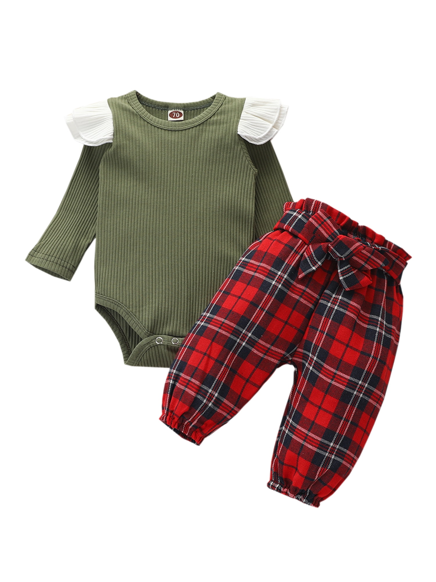 baby girl plaid pants
