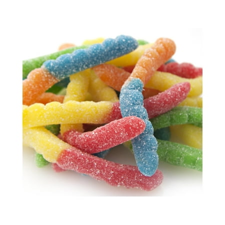 - Gummi Neon Sour Worms 2 pounds gummy neon worms gummi candy