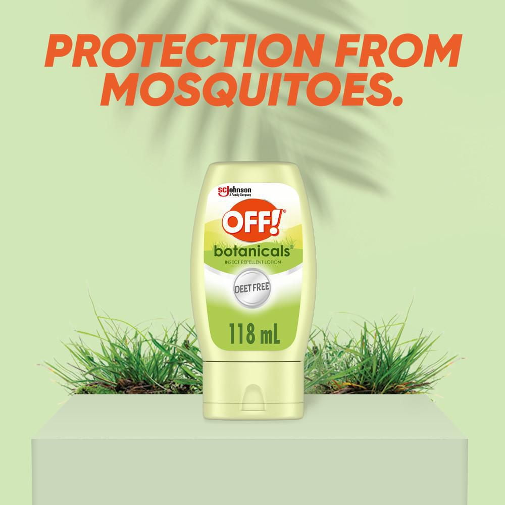 OFF! Botanicals Deet Free Plant-based Insect Repellent Lotion, Travel Size, 118mL