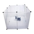 thumbnail image 4 of OULII 8Pieces Puppy Crate Plastic Cage for Dogs Cats Rabbits White, 4 of 8