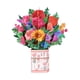 thumbnail image 4 of Tarjetas emergentes Tarjeta de aniversario con sobre Ramo de flores para San Valentín Rosa, 4 of 9