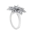 thumbnail image 2 of 3/4ct Diamond Flower Ring Setting 14K White Gold Engagement Semi Mount, 2 of 3