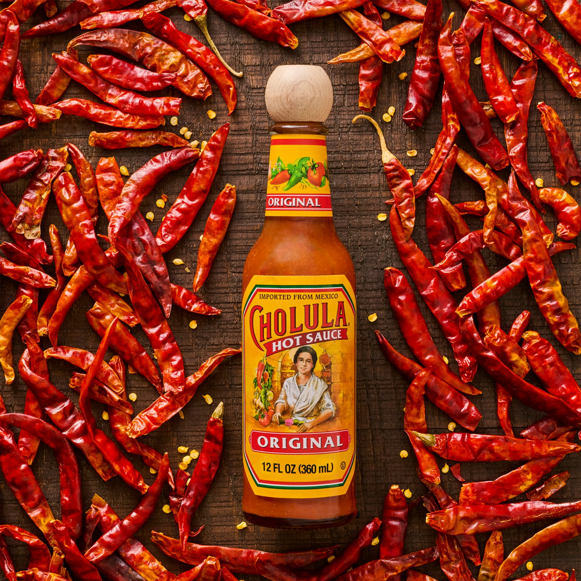 Cholula Kosher Original Hot Sauce, 12 fl oz Bottle