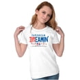 thumbnail image 3 of Dominican Republic Caribbean Dream DR Womens Slim Fit Graphic Tee Brisco Brands X, 3 of 5