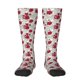 thumbnail image 1 of Balery Leaves And Anemone Flowers In Red Grey Calcetines novedosos Calcetines deportivos Calcetines hasta la rodilla Calcetines de algodón Calcetines originales y geniales, 1 of 6