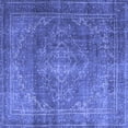 thumbnail image 1 of Ahgly Company Machine Washable Indoor Square Persian Blue Traditional Area Rugs, 6' Square, 1 of 4