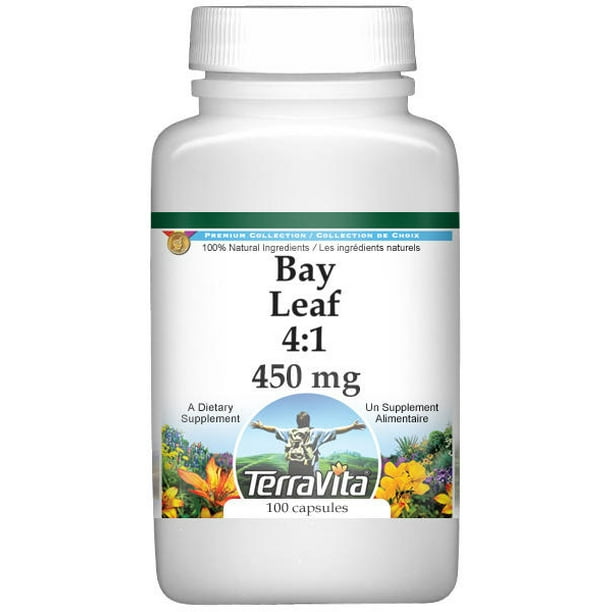 TerraVita Bay Leaf 41 450 mg, (100 Capsules, 1Pack, Zin 519137