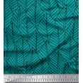 thumbnail image 1 of Soimoi Green Cotton Duck Fabric Artistic Leaves Print Fabric by Yard 56 Inch Wide, 1 of 3