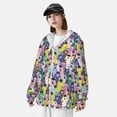 thumbnail image 3 of Balery Llamas Colorful Sudadera ligera de manga larga con capucha y protección solar UPF 50+ para hombre y mujer, ideal para pesca y running-Large, 3 of 7