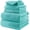 Aqua, variant on Aqua 6 Piece Quick Dry Lint Free Microfiber Bath Towel Set