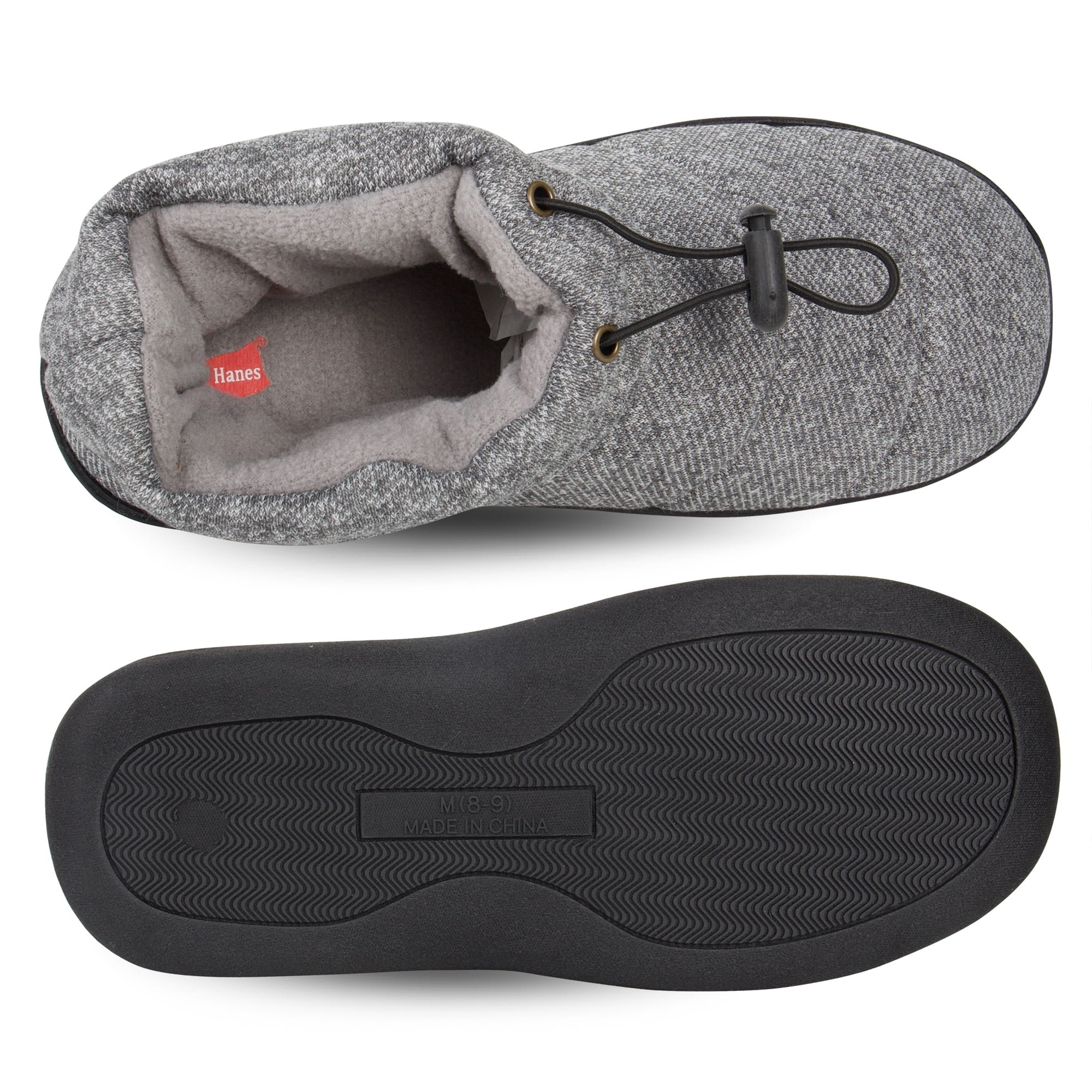 Hanes Mens Slipper Boot House Shoes 