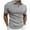 Gray, variant on Turilly Mens Shirts Men Casual Solid Turndown Short Sleeve Button Closure Shirt Hawaii Blouse