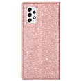 thumbnail image 4 of SaniMore Magnetic Flip Wallet Case for Samsung Galaxy A53 5G 6.5", PU Leather Ultra-Thin Glitter Cover Buil-in Card Slot & Kickstand Shockproof Protective Shell for Samsung A53 5G, Rosegold, 4 of 8