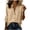 Khaki, variant on Cotton Linen Women's Oversized Button Down Shirt Long Sleeve Turn Down Collar Chest Pocket Blouse Ideal Top for Spring Summer Casual Wear
