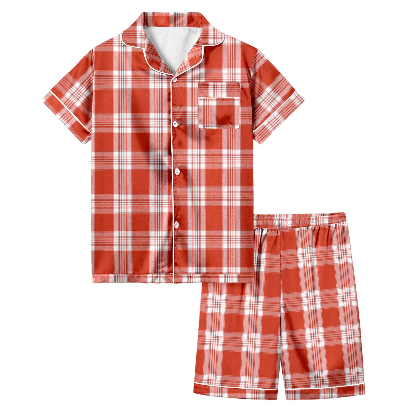 Luvoko Ensemble Chemise et Pantalon pour Enfants Pyjamas de Noël