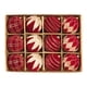 thumbnail image 4 of Adornos navideños con bolas flocadas, colgantes, reutilizables, portátiles, creativos, 12 piezas rojas de 8 cm, 4 of 9