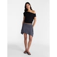 thumbnail image 2 of No Boundaries Asymmetrical Mini Skirt, Women’s XXS-XXL, 2 of 5