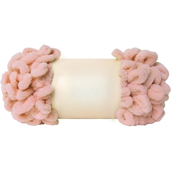 Minzimin 1pcs Loop Yarn 100% Polyester Chenille Puffy Yarn, Craft Chunky Finger Knitting Loopy Yarn Soft and Light Material, Perfect for DIY Hand Woven Knitting Crafts Supplies