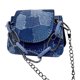 thumbnail image 3 of Bolso de lona resistente, con forma de lápiz labial y teléfono, color azul oscuro, elegante bolso de hombro con cadena para mujer, talla única, 3 of 8