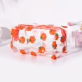 thumbnail image 2 of Bolsas de cosméticos transparentes Lindas bolsas de maquillaje transparentes de frutas de melocotón Organizador de artículos de tocador portátil impermeable Bolsa de cosméticos para mujeres, 2 of 5