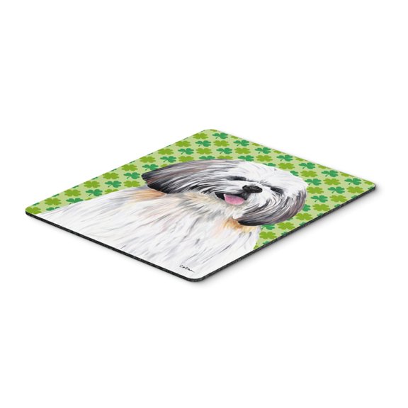 Carolines Treasures SC9303MP "Shih Tzu St. Patricks Day Shamrock Portrait Mouse Pad Hot Pad or Trivet" Large multicolor