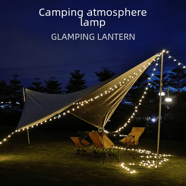 Lámpara de bola pequeña LED esmerilada, cadena de luces solares para exteriores, lámpara de camping, tienda de campaña, bombilla de bola decorativa, lámpara de bola de dragón blanca pequeña