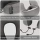 thumbnail image 5 of Almohada de Viaje MCSWKEY Gris Oscuro Viscoelástica con Soporte Cervical y Accesorios, 5 of 7