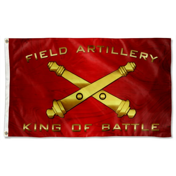 Field Artillery King Of Battle Flag 3x5Feet Military Banner with 2 Brass Grommets