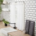 thumbnail image 2 of Archaeo 2-Pack Washed Cotton Twist Tab Cafe Curtain Pair, 52"W X 45"L, White, 2 of 4