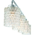 thumbnail image 3 of Vanity Art Elegant Cut Crystal Glass 4 Lights Bath Vanity Light for Over Mirror Hallway Living Room | Modern Wall Lighting with Clear Glass Shade Bathroom Light Fixtures W5004CH-C01, 3 of 5