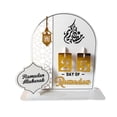 thumbnail image 3 of Muslim Ramadan Advent Calendar Ornament A acrílico Centro de mesa decorativa 7.8x7.8 pulgadas para la reunión familiar multifuncional Estilo D, 3 of 8