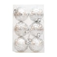 thumbnail image 2 of Bola de Navidad Juguete de Regalo 6 piezas Set de Pintura de Colores, Adornos para Árbol de Navidad, Colgantes para Eventos, para Salón, de Madera, para Interior, 2 of 9