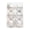 B, variant on 6 Pack Red Christmas Ball Ornaments, Vintage Embossed Floral Pattern Plastic Tree Hanging Decorations for Front Door Window Mantel Fireplace Living Room Party 2.76"x2.36"