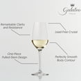 thumbnail image 2 of Galateo Italia Crystal Bianco White Wine Glasses, Set of 4, Narrow Bowl, Light-bodied White Wines, Drinkware, 2 of 5