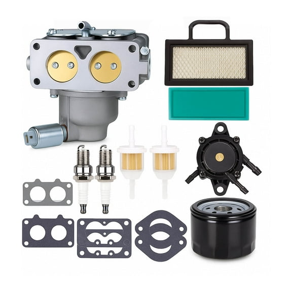 791230 Carburetor, Compatible with 20-25 HP 4 Cycle V-Twin Engine 405777 406777 407777, John Deere MIA10632 LA150 LA130 L120 with Filters, Replaces#: 799230, 699709, 499804