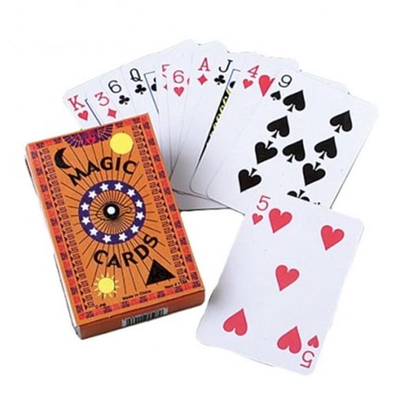 US Toy 1166X6 Magic Playing Cards - 12 Per Pack - Pack of 6