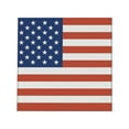 thumbnail image 2 of American Flag 3.5" Square Glass Coasters by DCM Solutions (6 Count), 2 of 2