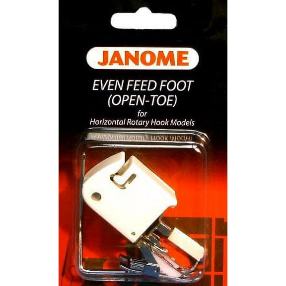 Janome Top-Load - Even Feed Foot (Open Toe) with Quilt Guide