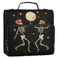 thumbnail image 5 of FORMRS Zipper Binder with Shoulder Strap 2-inch Ring 500 Sheet Capacity File Bag, Black Halloween Dancing, 5 of 5
