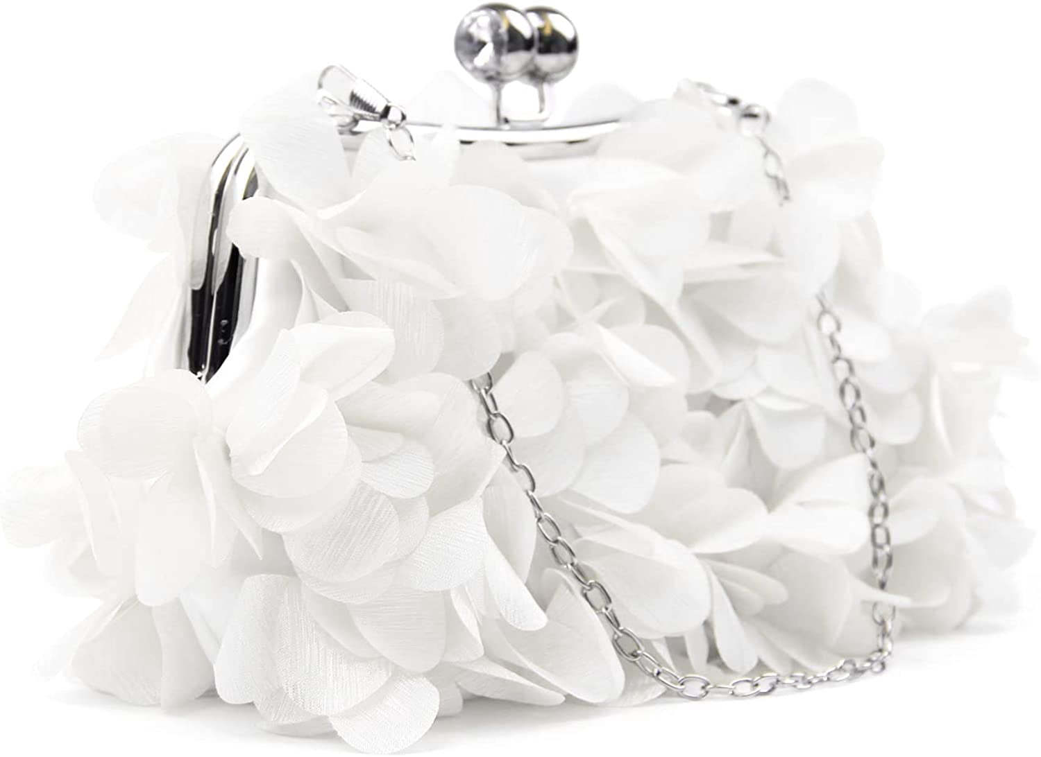 YOUI-GIFTS Womens Evening Clutches Floral Evening Handbag Ladies Wedding Party Chain Strap Shoulder Bag Purse