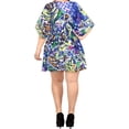 thumbnail image 4 of HAPPY BAY Women's Short Beach Bikini Swimsuit Cover ups 1X-2X Iris, Allover, 4 of 4