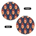 thumbnail image 2 of Uemuo American Football and Fire Flames Print Compact Portable Pocket Makeup Mirror - Leather Cover, Elegant Travel Cosmetic Mirror for Purse, Pocket, and Handbag-Round Shape, 2 of 9