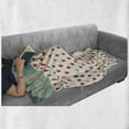 thumbnail image 6 of Autumn Soft Flannel Fleece Throw Blanket, Raindrops Doodled as Colorful Hearts Falling from Smiling Autumn Clouds, Cozy Plush for Indoor and Outdoor Use, 50" x 60", Multicolor, by Ambesonne, 6 of 6