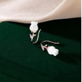 thumbnail image 6 of Solid 925 Sterling Silver Flower Crawler Cuff Earrings Wraps for Women Teens Flower Wrap Earrings Climber, 6 of 14