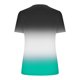 thumbnail image 2 of Mujeres Tops Casual V-Cuello Impreso Oversized Mangas Cortas Camiseta Top, Poliéster Verano Primavera, 2 of 5