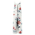 thumbnail image 6 of Leesechin Wide Leg Pants for Women Boyfriend Jogger Cold Shoulder Jumpsuit Printing Button Suspender Jumpsuits Wide Pocket Leg Pant, 6 of 8