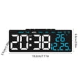 thumbnail image 3 of YIMWNYI Réveil Numérique avec Affichage LED, Date, Heure, Température et Fonction DST, Luminosité Réglable, Double Alimentation (Pile Ou Plug-In), Économe en Énergie, Design Moderne, 3 of 6
